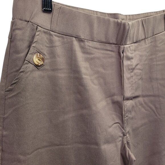 Women's Brown Wide Leg Pants Size X-Large Loose Baggie Casual Trousers - Picture 4 of 13